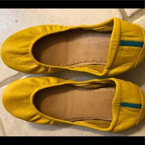 Mustard yellow Tieks by Gavrieli size 8